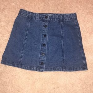 Denim jean skirt